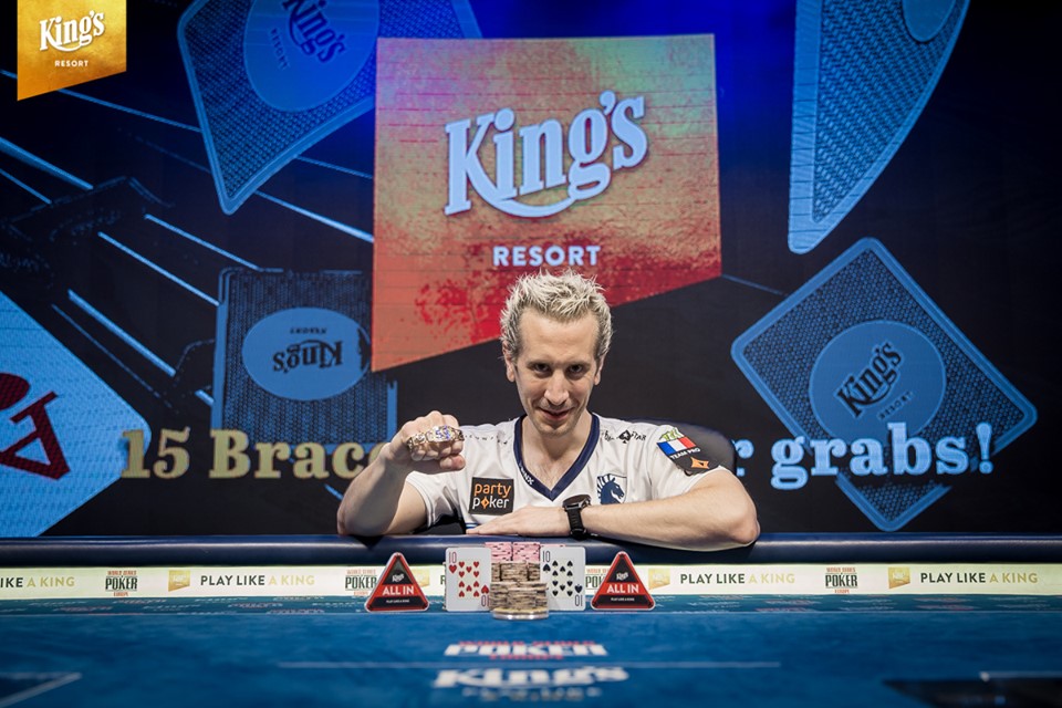 ElkY lors de sa victoire sur l'un des tournois des WSOPE 2019