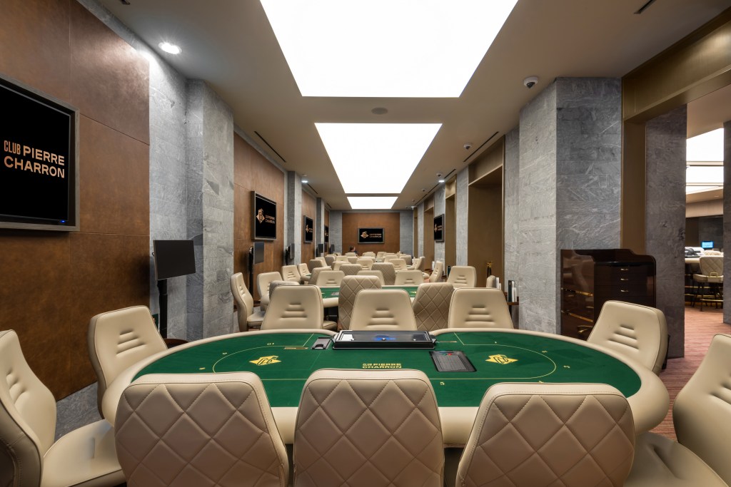 La poker room du Club Pierre Charron